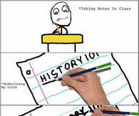 Taking notes in class