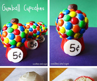 Gumball Cupcakes