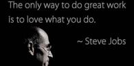 The only way to do great work