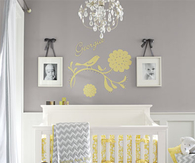 Versatile gray with classic florals