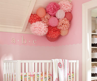 Floral and polka dot motif