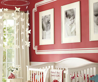 Rich classical red and white nursery