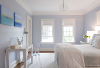 Blue bedroom design inspired