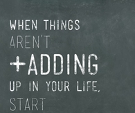 When things arent adding up, start subtracting