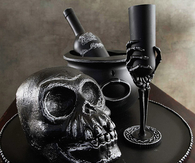 Chalked Skeleton Centerpiece