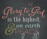 Glory to God in the highest