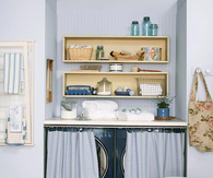 Organized laundry room
