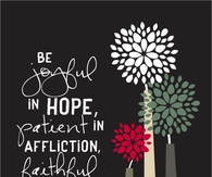 Be joyful in hope