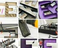 DIY Halloween Marquee Letters