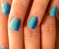 Mix colour french nails