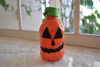 Water bottle pumpkins