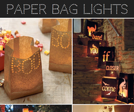 Halloween  paper bag lights