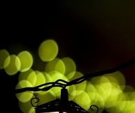 Lantern and bokeh lights