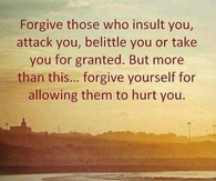 forgive those