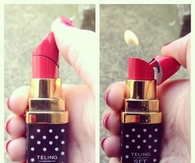 Lipstick lighter