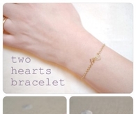 DIY Two Hearts Bracelet