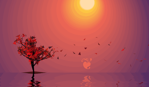 Autumn Glow Gif Illustration