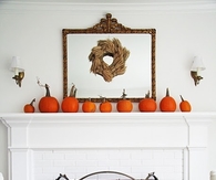 Autumn Fireplace Mantel