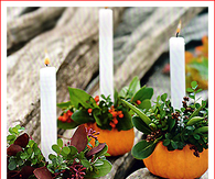 DIY Pumpkin Candles