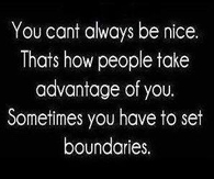 set boundaries