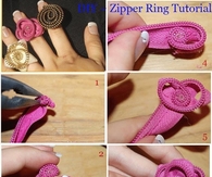 DIY Zipper Ring Tutorial