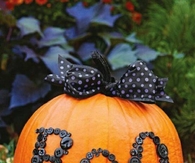 Pumpkin with Buttons and Bows