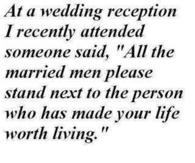 at a wedding reception