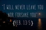 I will never leave you 