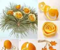DIY Orange Peel Decorations
