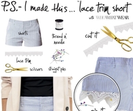 Lace Trimmed Super Shorts