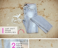 DIY Studded Jeans