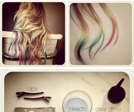 DIY Colored Hair Tips