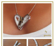Zipper Heart Necklace