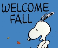 Snoopy Welcomes Fall