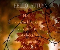 Hello Autumn