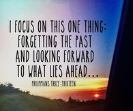 I focus on one thing