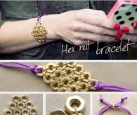 DIY Hex Nut Bracelet