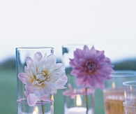 Flower voltive for baby shower