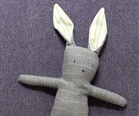 Stuffed menswear bunny