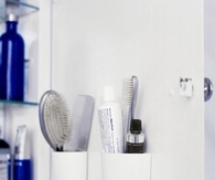 Brush, comb and toothpaste Bathroom organizer