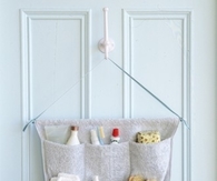 Hanging organizer for bathroom