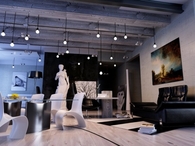 Ultra modern black and white room