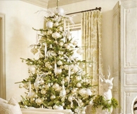 Off white christmas decor