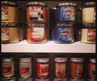 Pumpkin scented candles