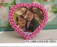 DIY Chinese Knot Heart Picture Frame