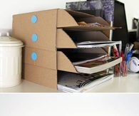 DIY Cardboard Desk Tray