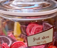 Candy fruit slices