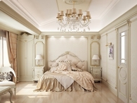 French inspired elegant bedroom
