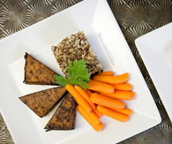 Baked tofu and quinoa