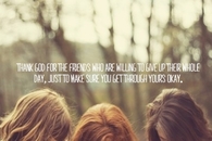 Thank God for friends